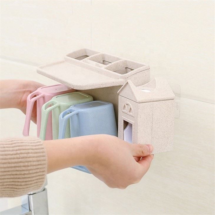 Toothpaste Dispenser With Cups